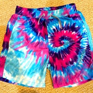 Boys boardies never worn swim trunks in tye dye pattern